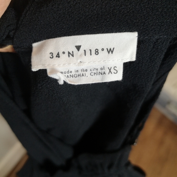 34N 118W black jumpsuit - Picture 6 of 7